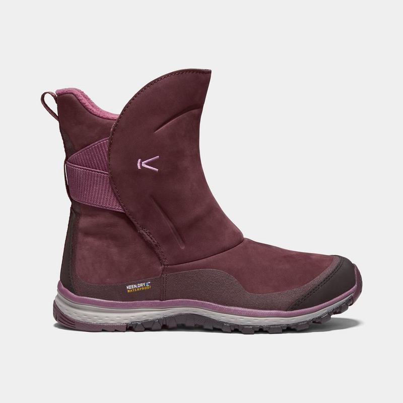 Botas De Invierno Keen Winterterra Cuero Waterproof Para Mujer Vino - Botas Keen Mexico (590721-TVX)